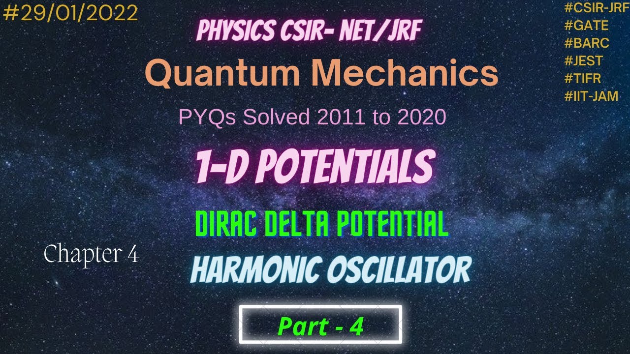 CSIR NET-JRF previous year solved questions physics | quantum mechanics ...