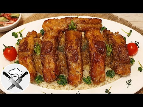 Свиные ребрышки томлёные в луке. Просто и очень вкусно!