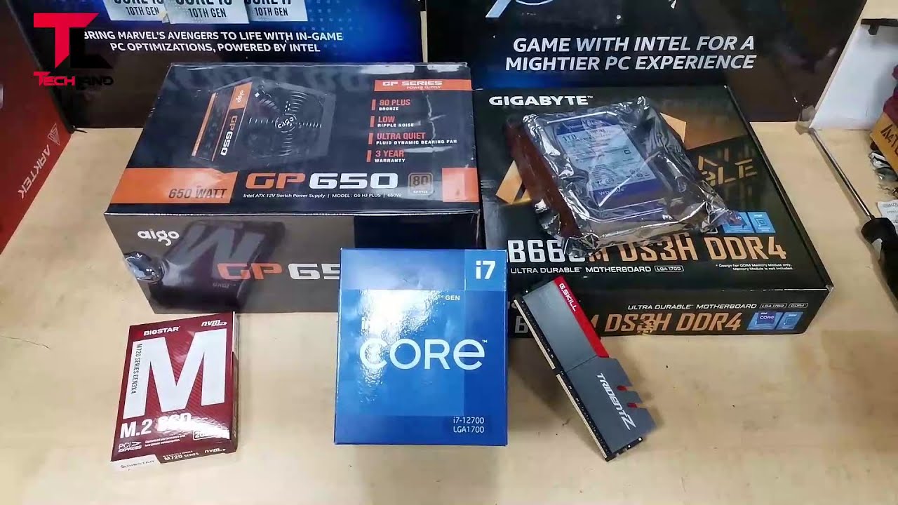 New Intel Core i7 12700 PC Build with Gigabyte B660M DS3H DDR4 Casing Antec  | Tech Land