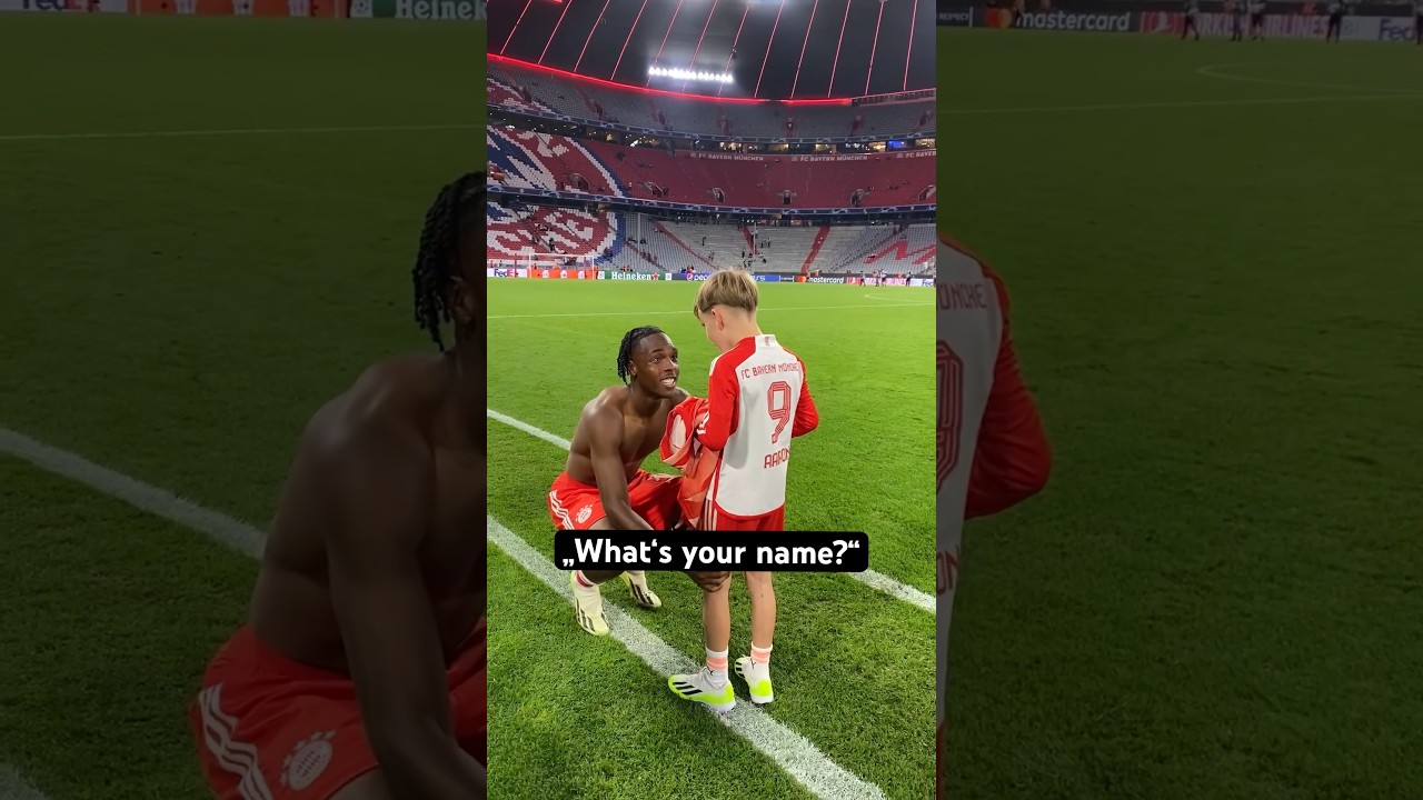 Mathys Tel makes a young fan's dream come true 🥰