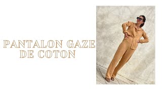 Pantalon gaze de coton -  Boheme woman outfit La Mode de Mélissa
