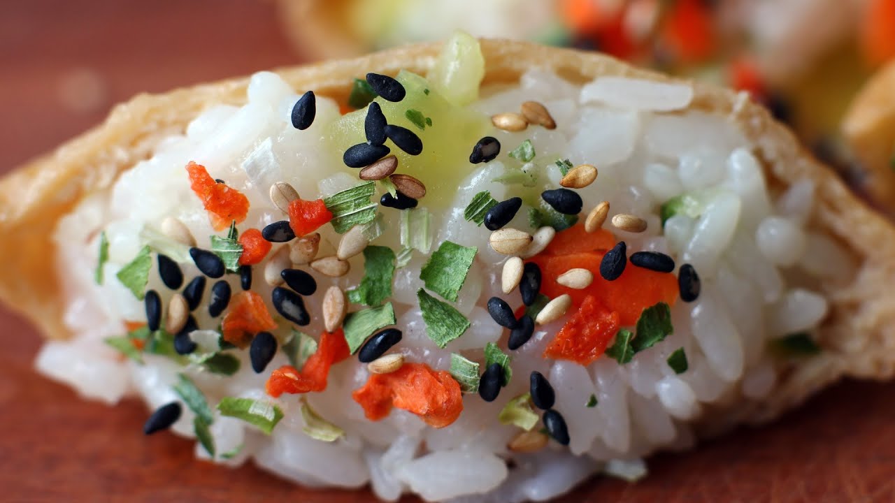 Yubuchobap (Seasoned tofu pockets stuffed with rice 유부초밥) YouTube