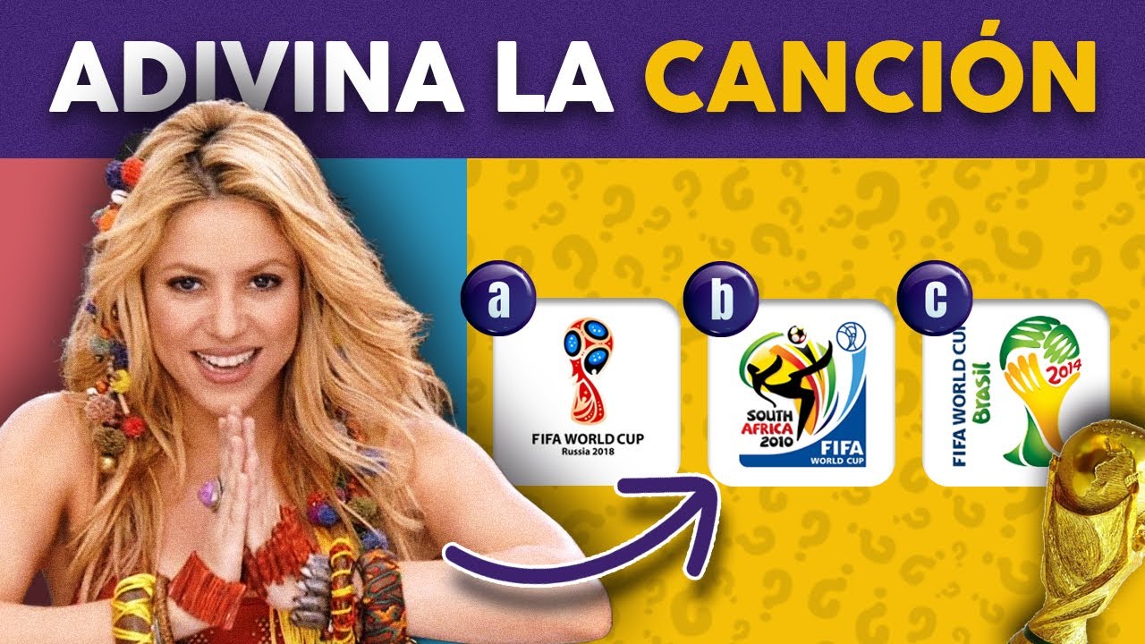 Adivina las CANCIONES del MUNDIAL de FÚTBOL 🎵 TRIVIA COPA DEL MUNDO ⚽ Canción oficial FIFA Adivina las CANCIONES del MUNDIAL de FÚTBOL 🎵 TRIVIA COPA DEL MUNDO ⚽ Canción oficial FIFA