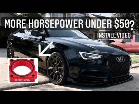 Audi Throttle body spacer install