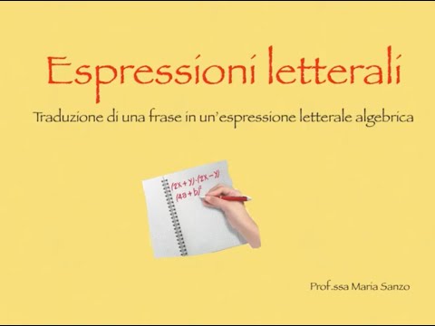 Video: In un'espressione algebrica cosa separa i termini?