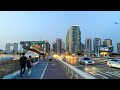 [4K] Walking through Hangang Park in the beautiful sunset Seoul Korea 아름다운 서울의 봄 노을속의 이촌한강공원 걷기 워킹