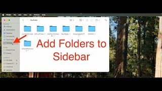 MacOS - How To Add Folders to Sidebar Under Favorites #macminim4 #sidebar #random