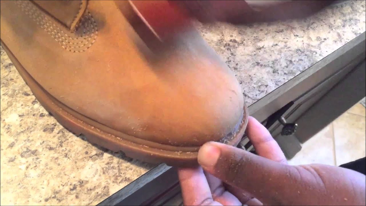 how to fix scratches on timberland boots