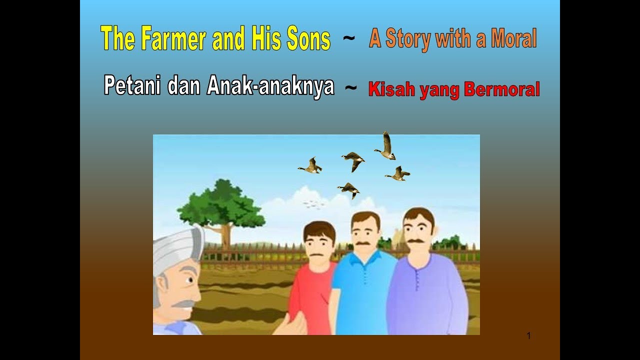 The Farmer and His Sons ~ A Story with a Moral (English Narration ...