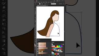 Flat Vector Character Illustration Shorts | Adobe illustrator tips | #shorts #illustratorshorts