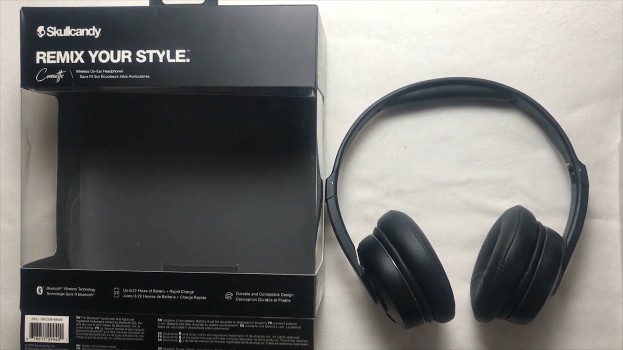 Unboxing Skullcandy Cassette Wireless On Ear Headphone with mic