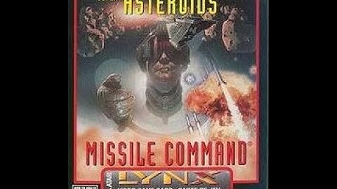 Super Asteroids and Missile Command Atari Lynx