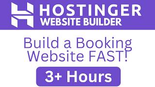 Build an Appointment Booking Website with Hostinger Website Builder – Full Course