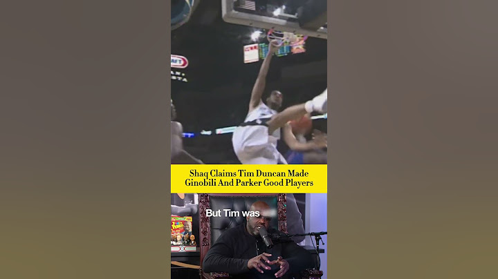 Shaq Says Duncan Made Ginobili & Parker! 🤔🏀🔥 #shaq #shaquilleoneal #timduncan #nba