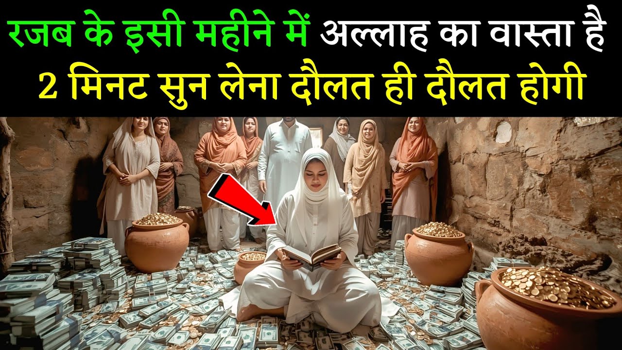 रजब के इसी महीने में अल्लाह का वास्ता है 2 मिनट सुन लेना दौलत ही दौलत होगी | Dolat Ka Wazifa 