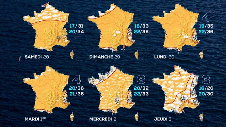 Weather forecast for France from Friday 27 to Thursday 3 July 2025