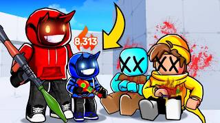 Teaching DEMON'S LITTLE BROTHER How To Play Roblox Rivals!