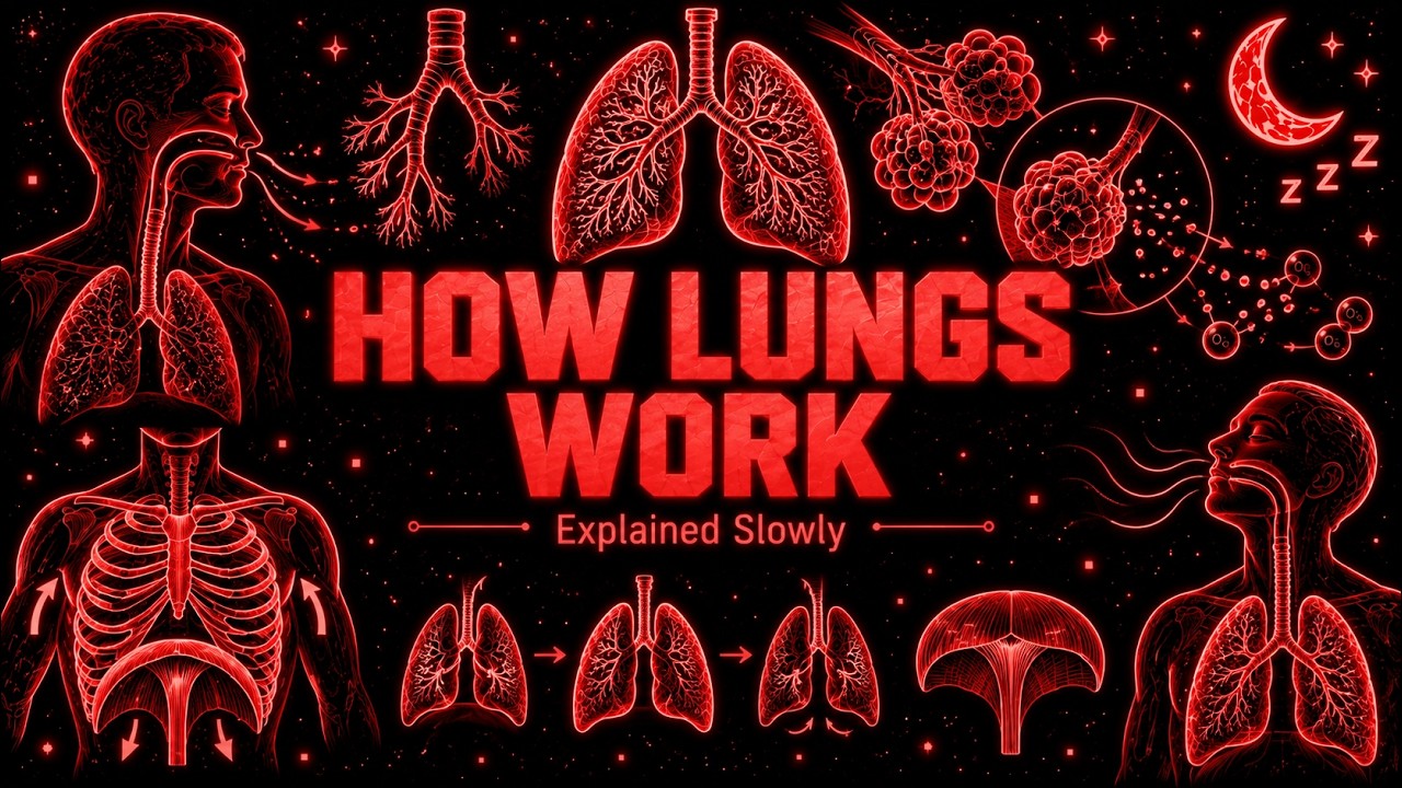 Literally Everything About How The Lungs Work Explained Slowly (For Sleep)