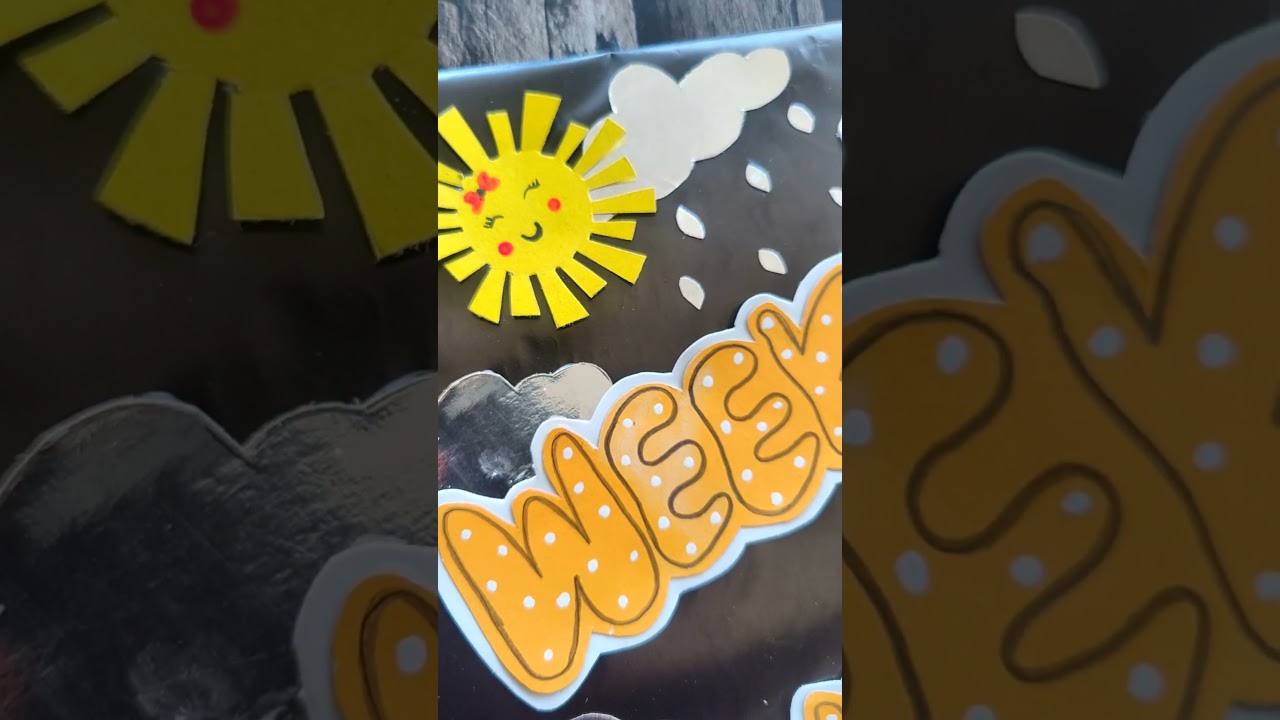 weekly Planner Decoration Idea|Front page design for school project|Portfolio front page Design