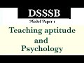 Teaching aptitude and psychology