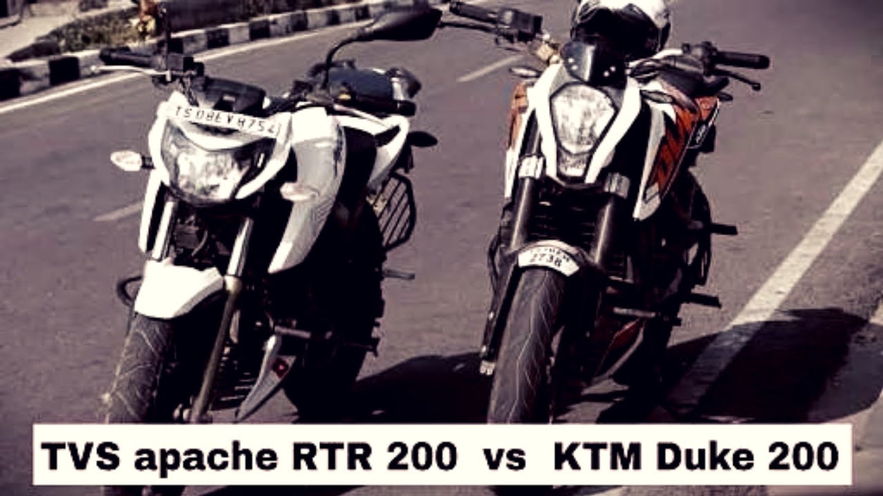 Ktm Rtr200 TVS Apache RTR 200 4V vs KTM DUKE 200 | Video - YouTube