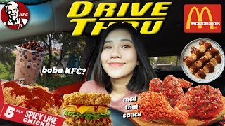 DRIVE THRU SEMUA MENU BARU DI KFC DAN MCD!! Seenak apa sih?