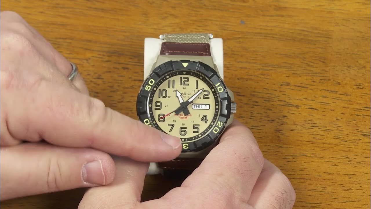 Casio MRW210H with Velcro Watch Band YouTube