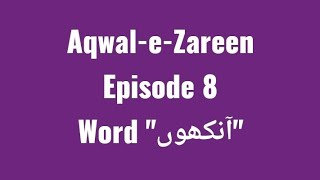 Aqwal-E-Zareen Episode 8