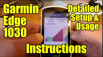 Long and Detailed Garmin Edge 1030 Setup and Usage Instructions