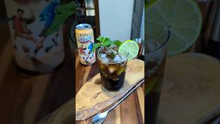 Black Mojito Mocktail made with Pepsis new Nutmeg flavoured cola pepsi mojito shorts