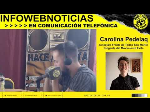 Carolina Pedelaq 07/12/22 - Entrevista de Adrián Cordara en Infowebnoticias RADIO