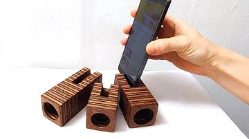 DIY Passive Phone Speaker - CNC woodworking / How I failed