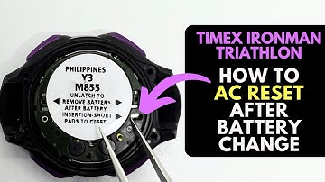 Timex Ironman Triathlon: How To AC Reset After Battery Replacement