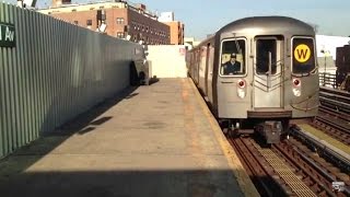 MTA New York City Subway: Whitehall St Bound R68A (W) Train @ 30th Ave