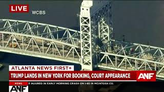 WATCH LIVE: Trump lands in New York for booking, court appearance