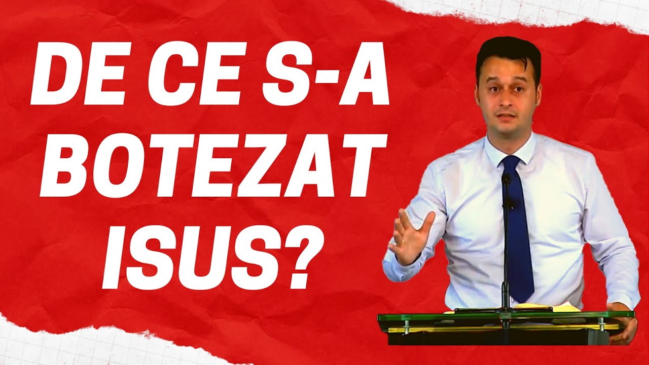 De ce s-a botezat Isus?