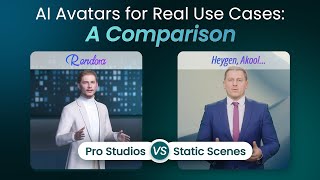 AI Avatars: Photo Background vs 3D Virtual Studio Comparison