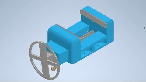 Bench vice wheel | Autodesk inventor 2023