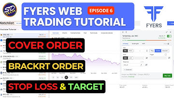 How to Place Cover Order - Fyers Web || Episode-6