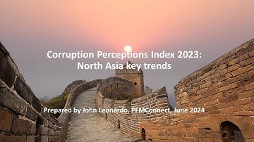 Corruption Perceptions Index 2023 North Asia key trends