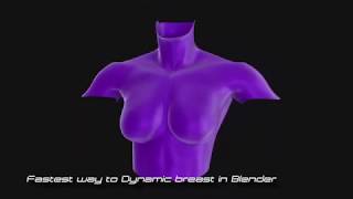 Fastest Way to Dynamic Breast in Blender 2.83