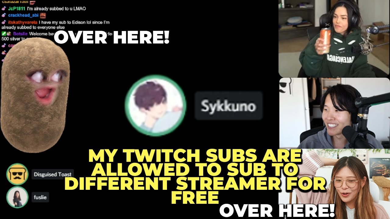 Everybody Fights Over Sykkuno's TWITCH SUBS