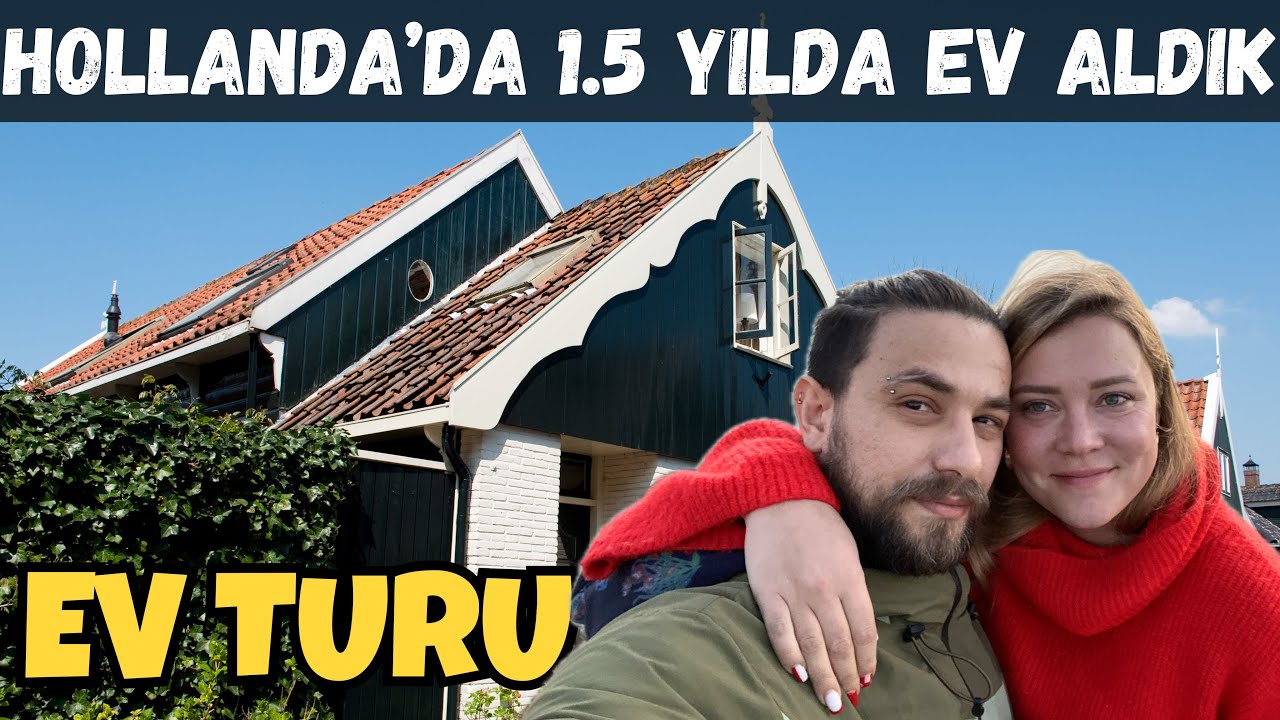Hollanda’da 1.5 yılda 2 katlı & bahçeli ev aldık | Ev turu