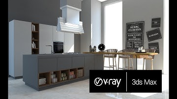 Kitchen Tutorial 3Ds Max Vray Modeling Render PART 1
