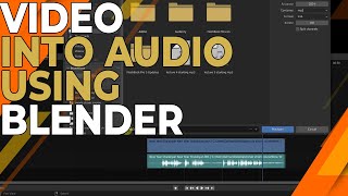 Video into Audio using Blender Video Editor | Mp4 to Mp3 Converter for Free screenshot 2