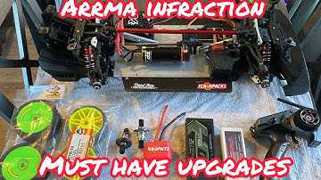 Arrma Infraction 8s Rc must have upgrades #speedrun build #GT