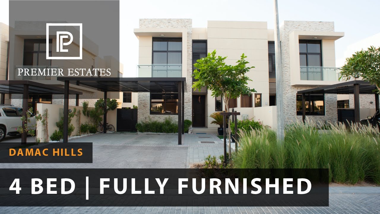 Fully Furnished 4 Bedroom Townhouse DAMAC Hills YouTube