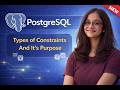 6. Types Of Constraints And It's Purpose