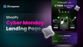 How To Create Special Cyber Monday Landing Page with EComposer