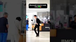 MOONWALK made easy🔥👟#funk #remix #moonwalk #tutorial #shortsfeed #slickback #mj #michaeljackson